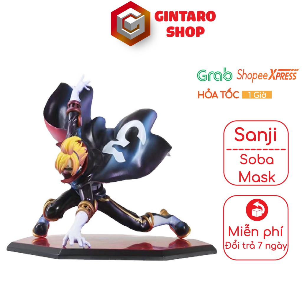 Mô hình One Piece Sanji soba mask siêu nhân mặt nạ cực kỳ chi tiết và sắc nét, Mô hình nhân vật Vinsmoke Sanji soba mask