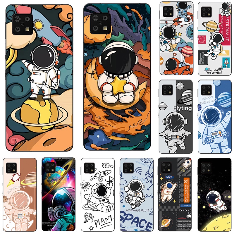 Ốp Điện Thoại In Hình Phi Hành Gia Cho Sharp Aquos Sense 6 / Aquos Sense 5 / Aquos E6 Sense6 Sense5