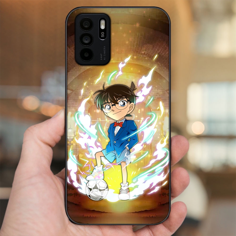 Ốp lưng Oppo Reno 6Z 5G viền đen in hình Shinichi Conan Thám Tử Lừng Danh