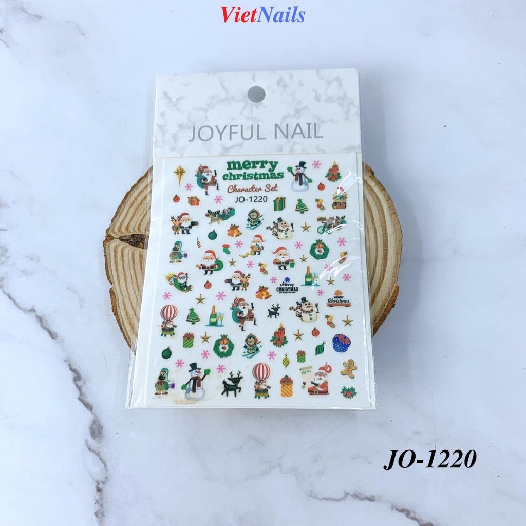 Sticker Dán Móng Noel Mới Nhất 2022 Hình Dán Trang Trí Móng Nail