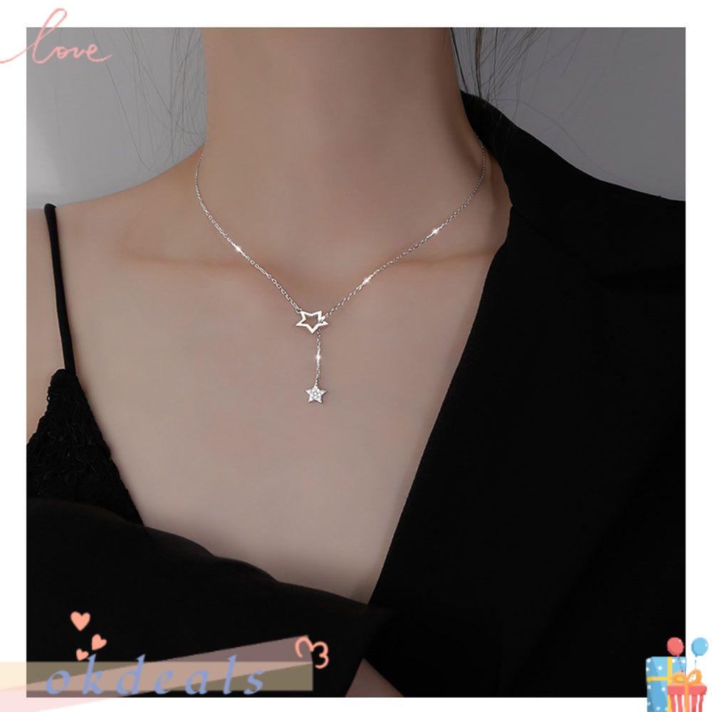 Vòng cổ Mặt Ngôi Sao Rỗng Thanh Lịch Làm Quà Valentine