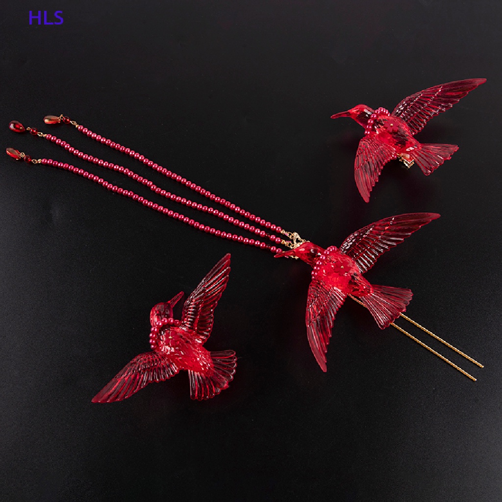 [HLS] Trâm Cài Tóc Dạng Chuỗi Hạt Tua Rua Trong Suốt Phong Cách Hán Phục Trung Hoa Cổ Điển Cho Cô Dâu