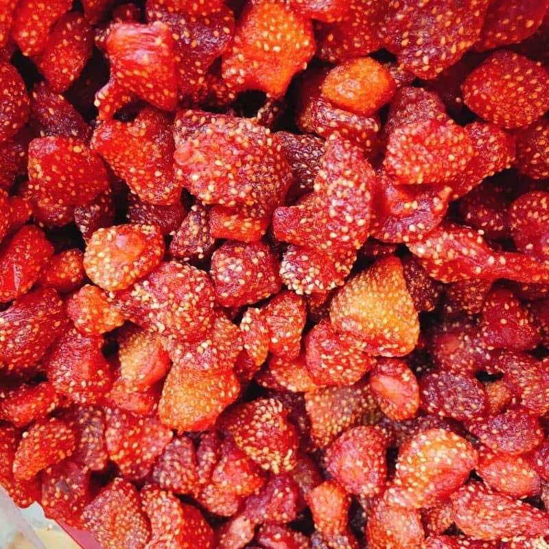 Dâu Tây Sấy Dẻo Không Đường🌺 Trái Cây Sấy Dẻo Nguyên Vị Hoa Quả Sấy Dẻo🌺 Ăn Vặt Dinh Dưỡng