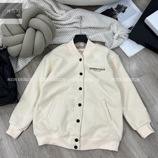 [NEW] ÁO BOMBER NỈ ESSENTIALS [ẢNH THẬT]