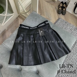 Chân váy da ly cạp chun chữ