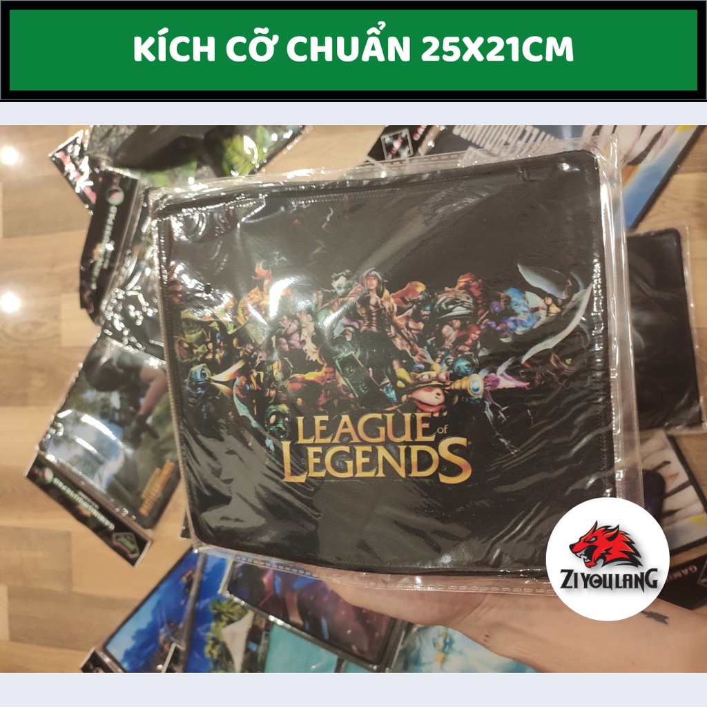 Lót Chuột Gaming ZiyouLang Size 25x21cm, Nhiều Mẫu Đa Dạng Cực Đẹp, Giao Hàng Ngẫu Nhiên, May Viền Chắc Chắn