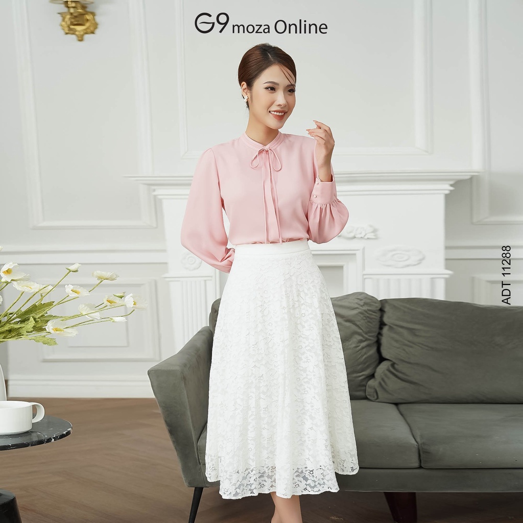 Áo sơ mi dài tay 11288 G9moza chất lụa hàn