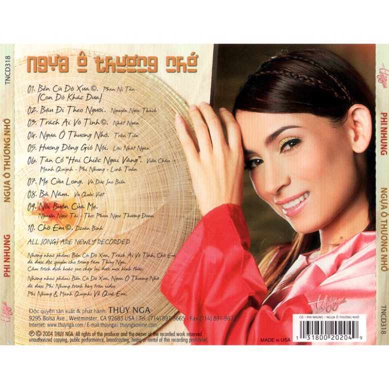 Bộ 4 CD ca sĩ Phi Nhung ( 1764 - 2117 )