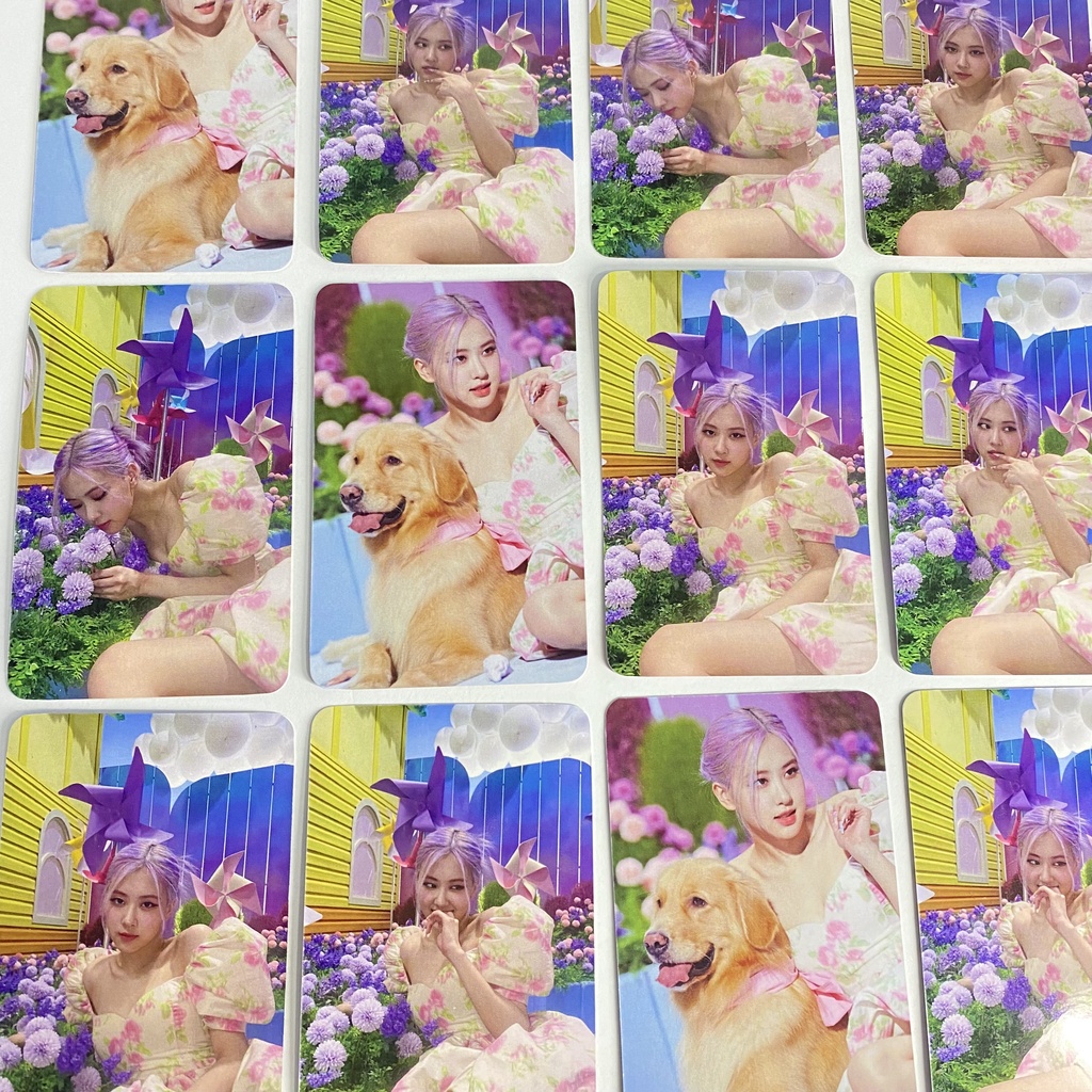 Bộ card bo góc ROSÉ MV ice cream