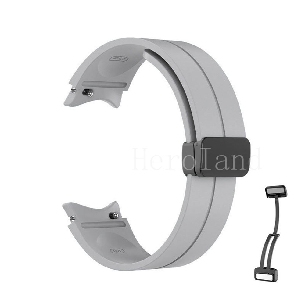 Dây Đeo Silicone 20mm Có Khóa Nam Châm Cho Samsung Galaxy Watch 5 pro / Galaxy Watch4 40mm 44mm