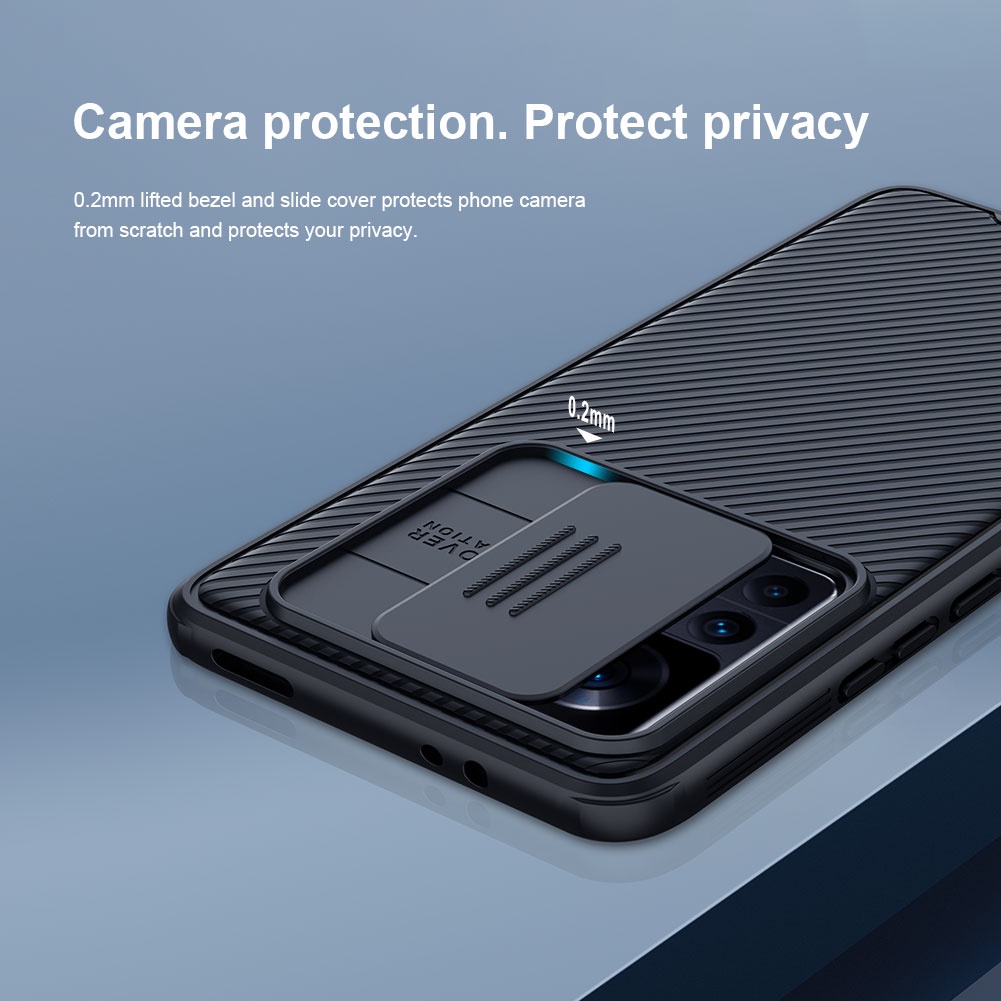 Ốp điện thoại NILLKIN có nắp trượt bảo vệ camera chống sốc thích hợp cho Xiaomi 13T Pro 12T Pro 11T Pro 12S 12 Lite 11 Lite 12X Ốp Lưng