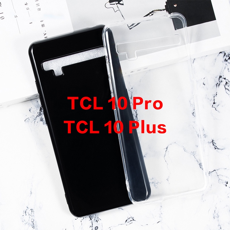 Ốp Điện Thoại Silicon Tpu Mềm Đen Hình TCL 10 Pro / TCL 10 Plus