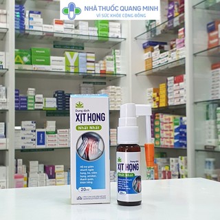 Dung dịch xịt họng Nhất Nhất 20ml