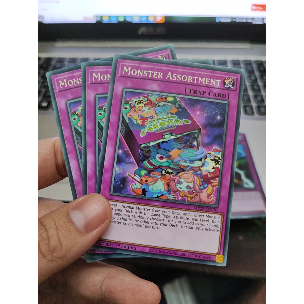 1 lá thẻ bài Monster Assortment - MP22-EN170 - Rare 1st Edition