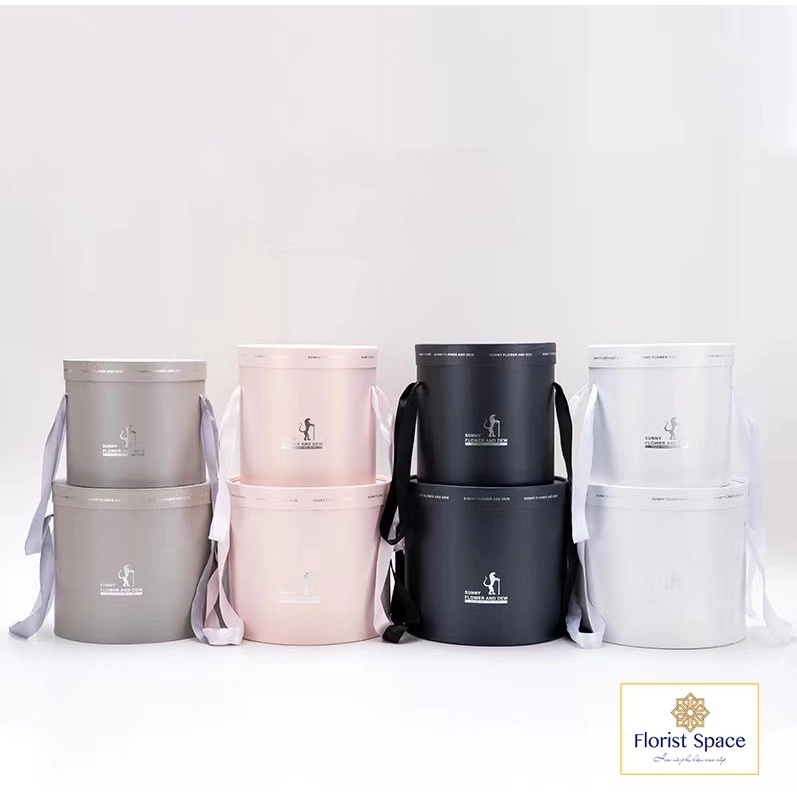 Hộp trụ tròn Sunny Flower and Dew