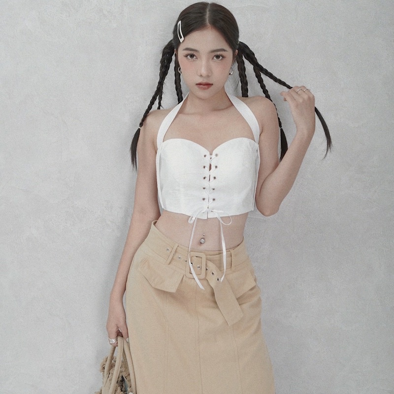 Áo quây thắt nơ INTO.EIGHT thiết kế