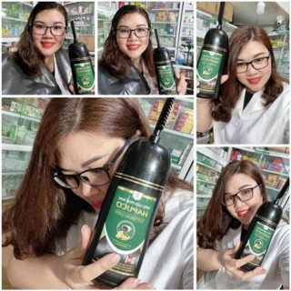 Dầu Gội Phủ Bạc Hamiko (Pucoliza - Hapuco) – 3 Màu: Nâu, Nâu Đen Và Đen, 100% Thảo Dược An Toàn - Dược Sĩ Bích Phượng
