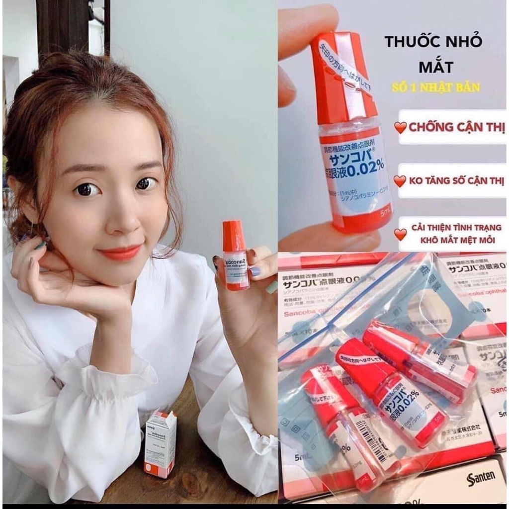 Nhỏ Mắt Sancoba Nhật Bản Chống Cận Thị 5ml