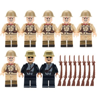 16 chiếc Lego Minifigures Quân Đội Dòng Người Lính Nhật Bản Bộ Đồ Chơi Khối Xây Dựng SWAT đặc biệt dành cho trẻ em