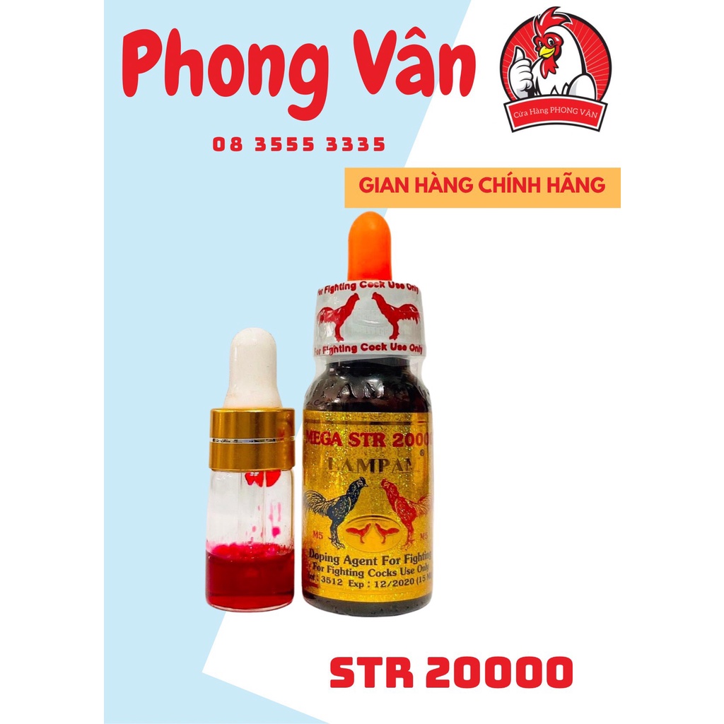 MEGA STR 20000 - Nhỏ đá VIP cho gà đá ( 1ml )