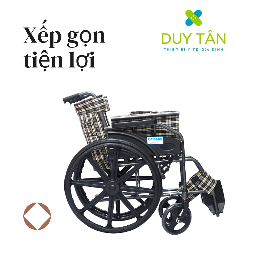 Xe lăn cao cấp sơn tĩnh điện XL2B