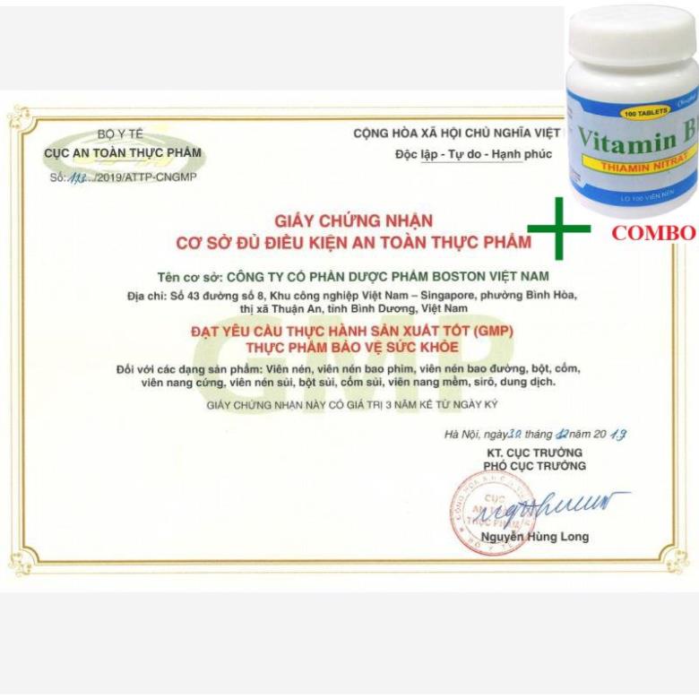 Combo Vitamin B1 chai 100 viên+ Tinh dầu tràm gió Bé Thơ giúp tránh gió, chống cảm lạnh cho bé 50ml