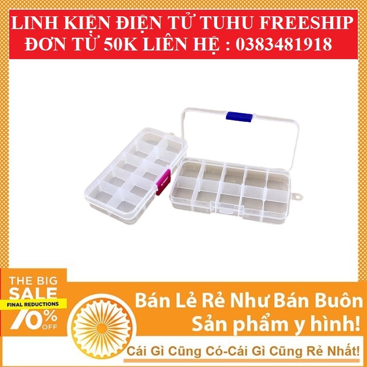 Hộp Đựng Linh Kiện Điện Tử 10 Ngăn