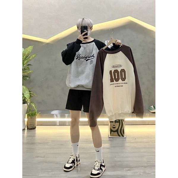 Sweater nỉ unisex swt 2 màu nam mùa đông