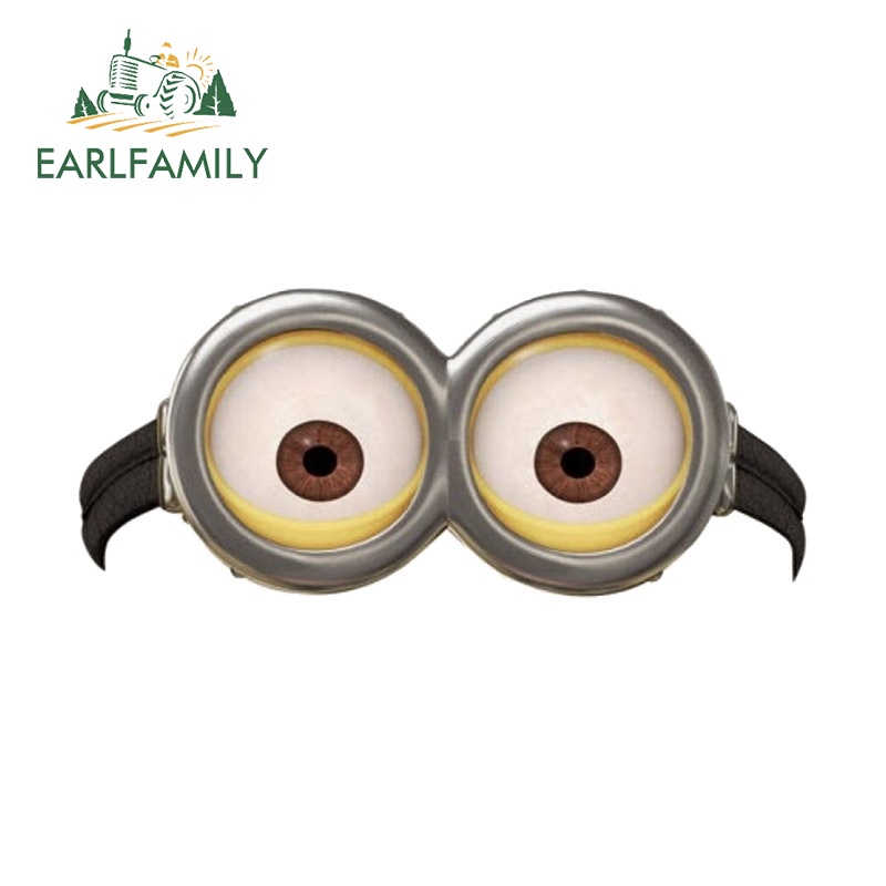 Earlfamily 13cm x 5.5cm Cho Minion Clipart Miếng Dán Xe Ngộ nghĩnh Decal Chống Thấm Nước Laptop Hành Lý Dán Vinyl Xe Bọc