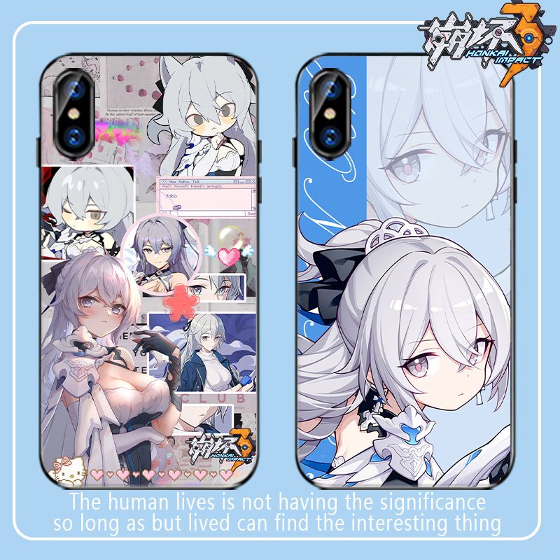 Honkai Impact 3 Bronya Case Compatible with iPhone Apple 13 Sublime Silver Wing Frosted Soft Case
