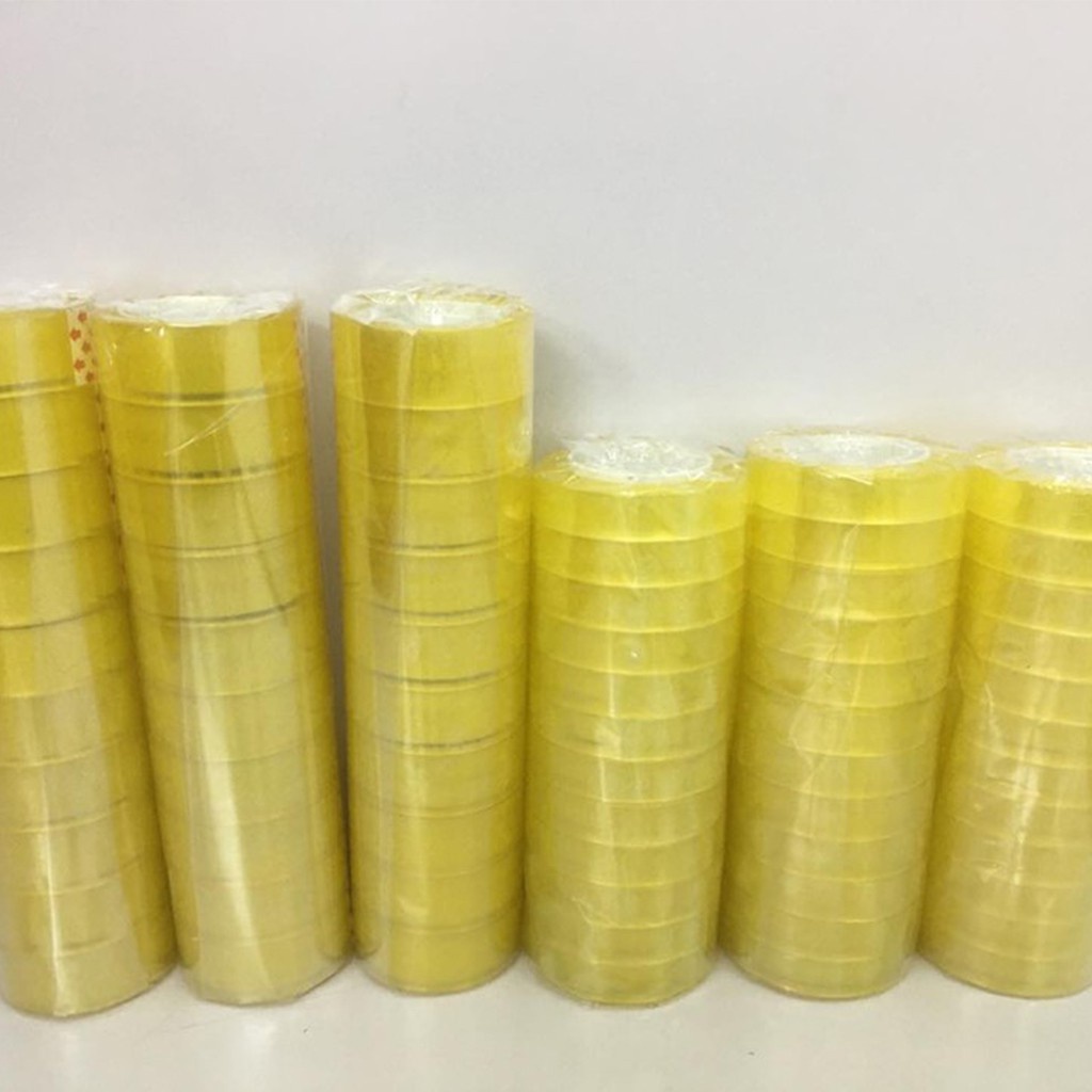 Cuộn băng dính giấy bản 2cm ,băng dính 2 mặt bản 2cm, băng keo trong bản 1.7cm