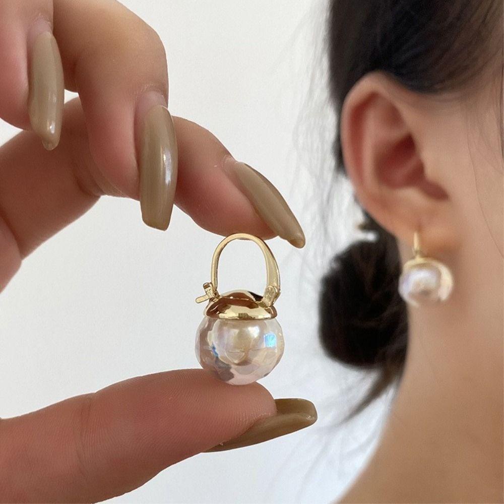 DWAYNE Glazed Bead Earrings Trendy Feminine Temperamental Earwear Wedding Jewelry Gift For Her Korean Style Earrings