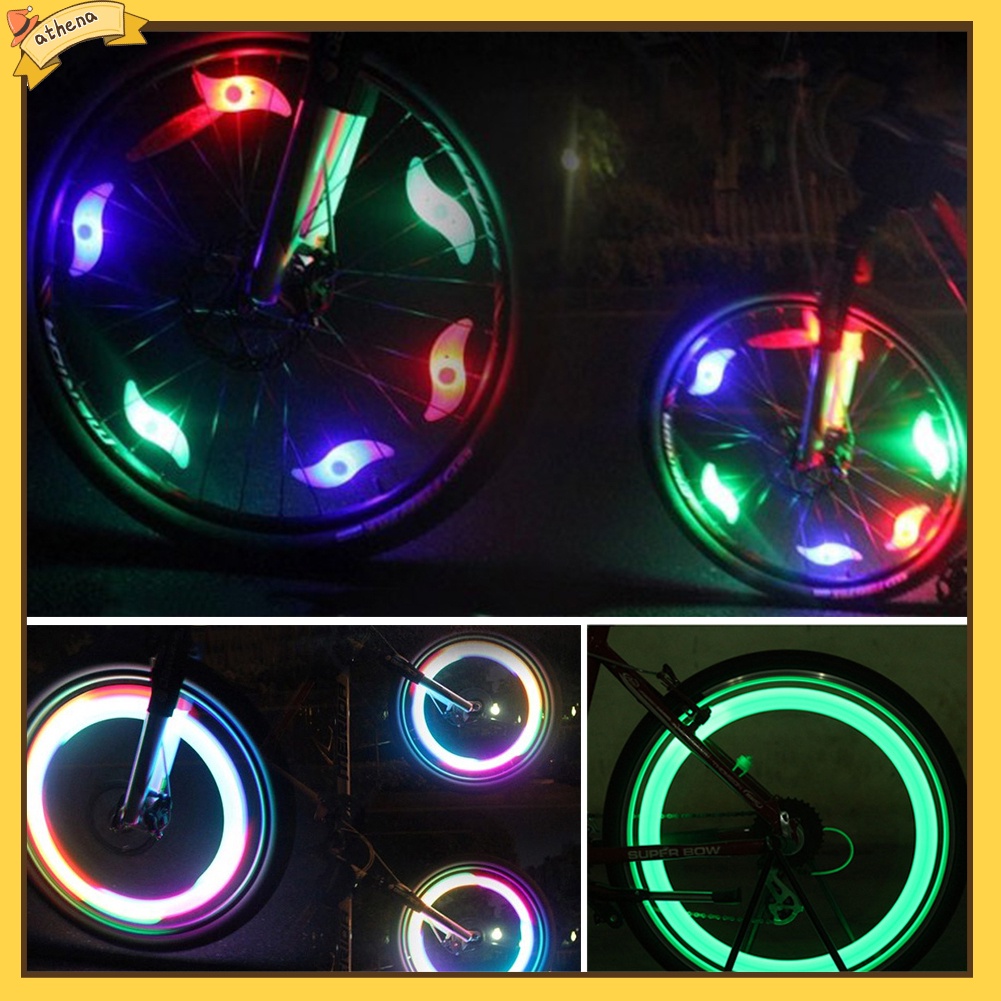 Bộ đèn LED chống nước gắn trang trí căm xe đạp