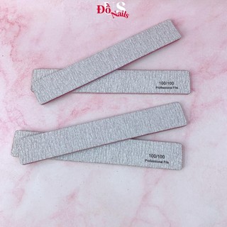 Dũa móng tay nhám xám bản vuông độ nhám 100