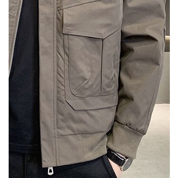 Áo khoác bomber kaki nam phong cách Hàn Quốc năng động