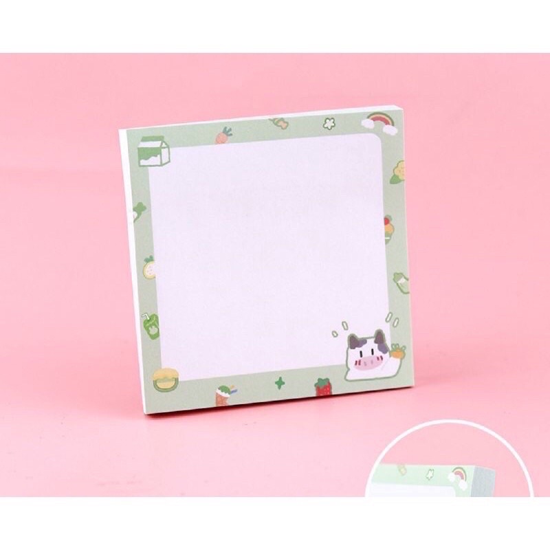 Giấy Note Giấy Ghi Chú TOMI Set 80 Tờ Hoạ Tiết Hoạt Hình Dễ Thương 22