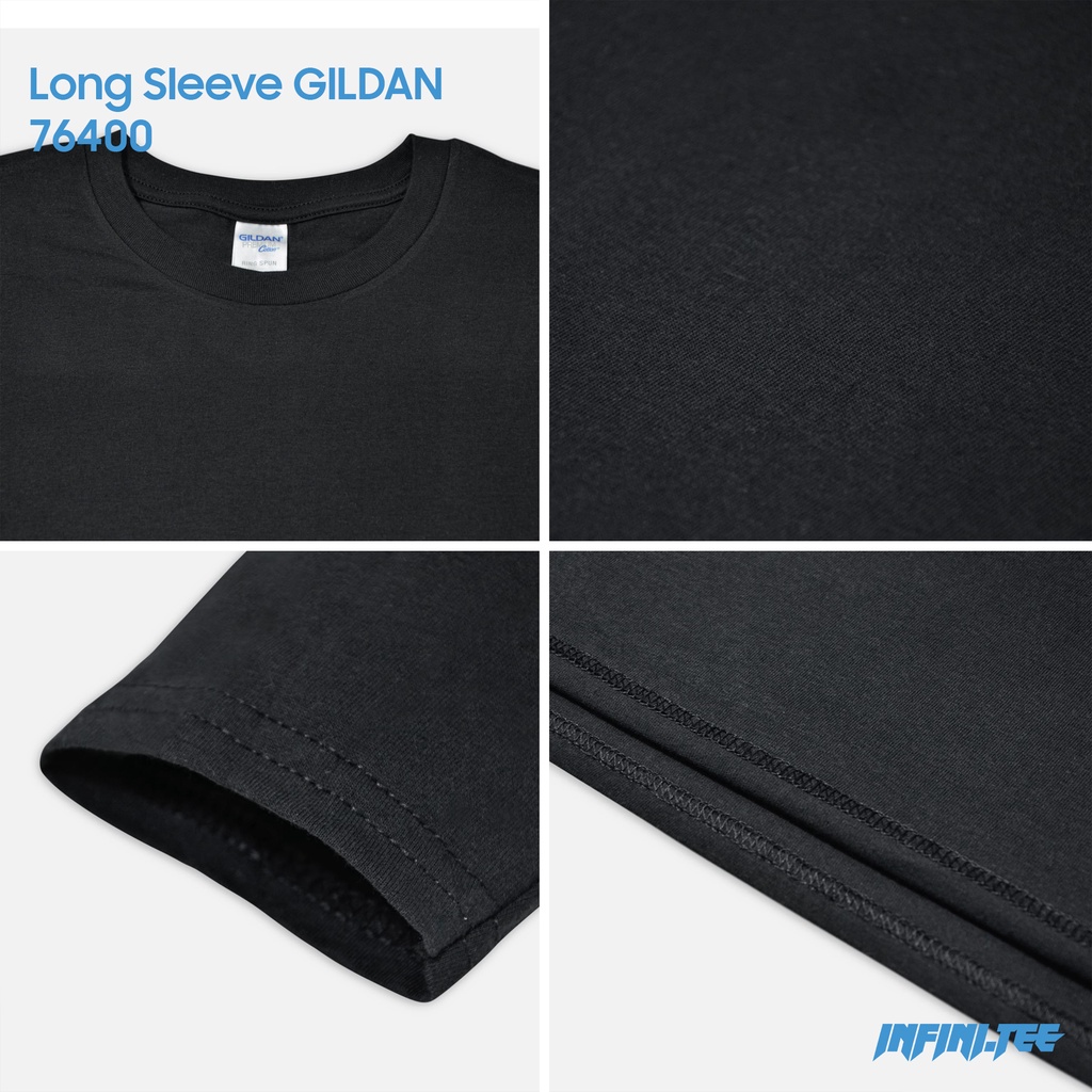 Áo Thun INFINITEE trơn Tay Dài  Gildan 76400 - Premium Cotton