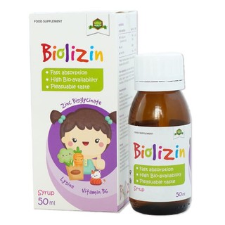 Kẽm cho bé Biolizin Kẽm zinc Lysine cho bé Kẽm cho bé biếng ăn Vitamin b6 Siro ăn ngon cho bé Tăng đề kháng Bổ sung kẽm