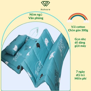 Nệm ngủ văn phòng riotex gấp gọn nệm 1 người nằm kích thước 100cm x 190cm x 2cm
