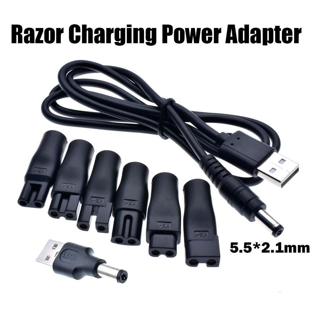 Set 8 Dây Cáp Sạc Máy Cạo Râu 2 Đầu USB Tiện Dụng