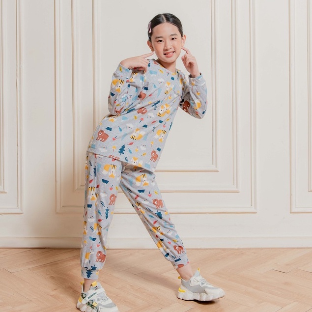 Set bộ JOOKYLI bé gái mặc nhà basic 93G1033