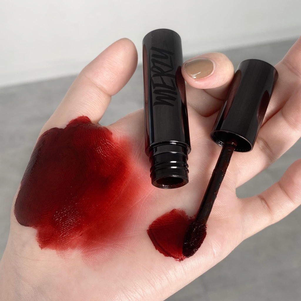 Combo 2 Son Thỏi Lì Merzy Academia Cotton Lipstick 1,8g + Son Kem Lì Merzy Noir In The Mellow Tint 4g