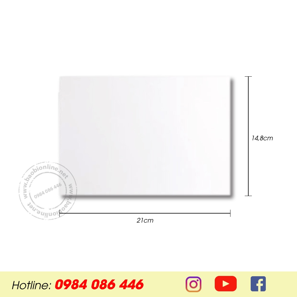 XẤP GIẤY IVORY A5 ĐỊNH LƯỢNG 300GSM/350GSM DÀY LÀM BÌA SỔ TAY, BẾ HỘP CAO CẤP - BAOBIONLINE