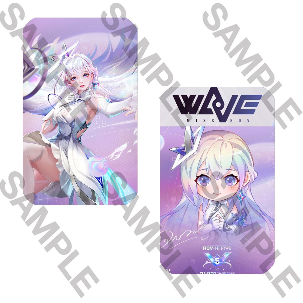 Ảnh card bo góc in hình Liên quân game Arena of Valor ver Wave thẻ bo viền 5*8cm anime chibi sưu tầm