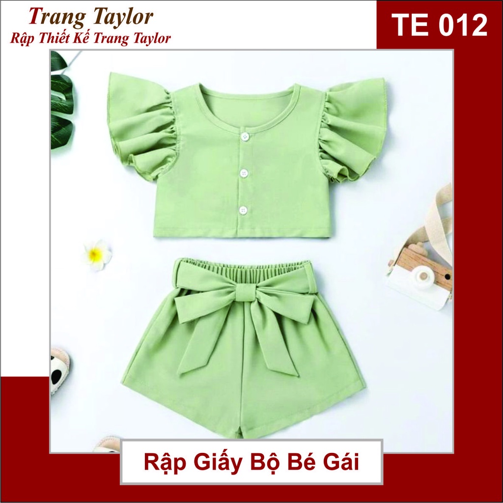 Rập Giấy Bộ Trẻ Em TE-012 Full Size 1-5