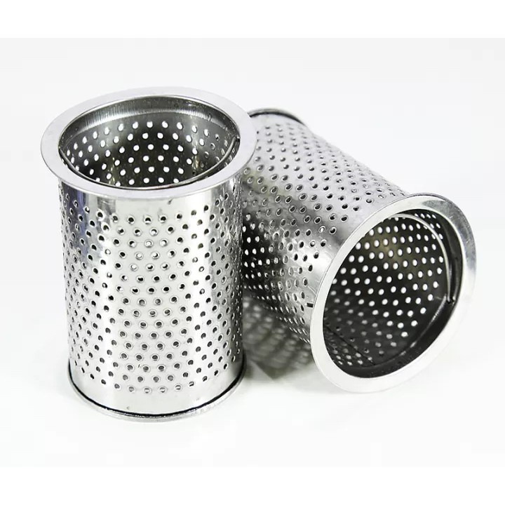 Bộ giỏ lọc và nắp chặn rác bồn rửa bát bằng inox cao cấp TA6