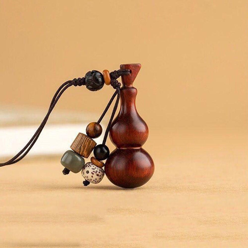 Norman Móc Chìa Khóa / Điện Thoại Bằng Gỗ Bện Thủ Công May Mắn Phong Cách Trung Hoa Dành Cho Nữ
