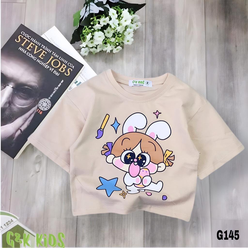 Áo Thun Form Lửng Bé Gái Thỏ G145 Size 25-40kg - SevenPoro - G&K Kids