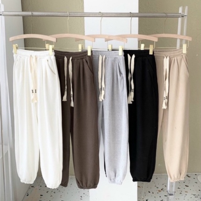 Quần Jogger chất Len Tăm