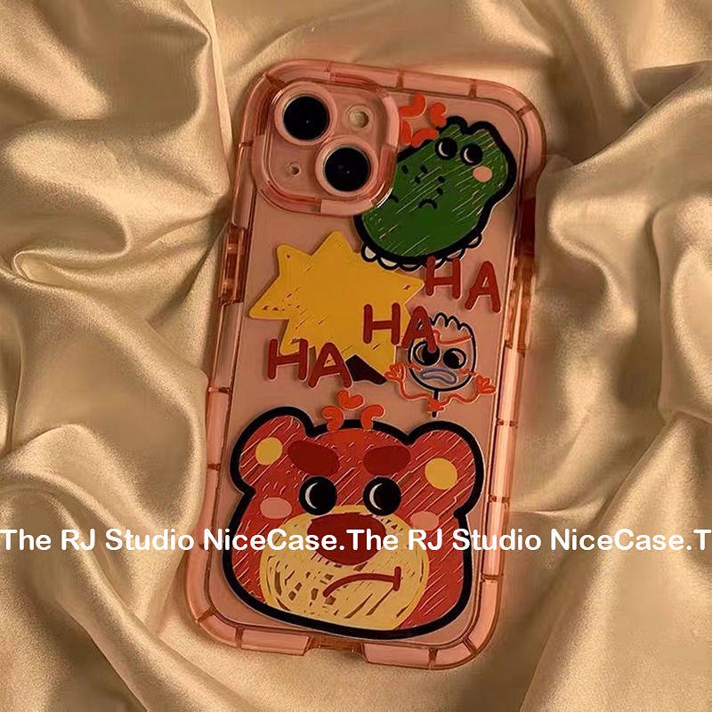 Ốp điện thoại mvEB dạ quang in hoạt hình graffiti dễ thương thích hợp cho Apple 14 7/8P XS/XR 13/12/11